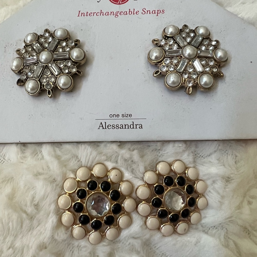 NWT LINDSAY PHILLIPS INTERCHANGEABLE Shoe SNAPS - 2 sets